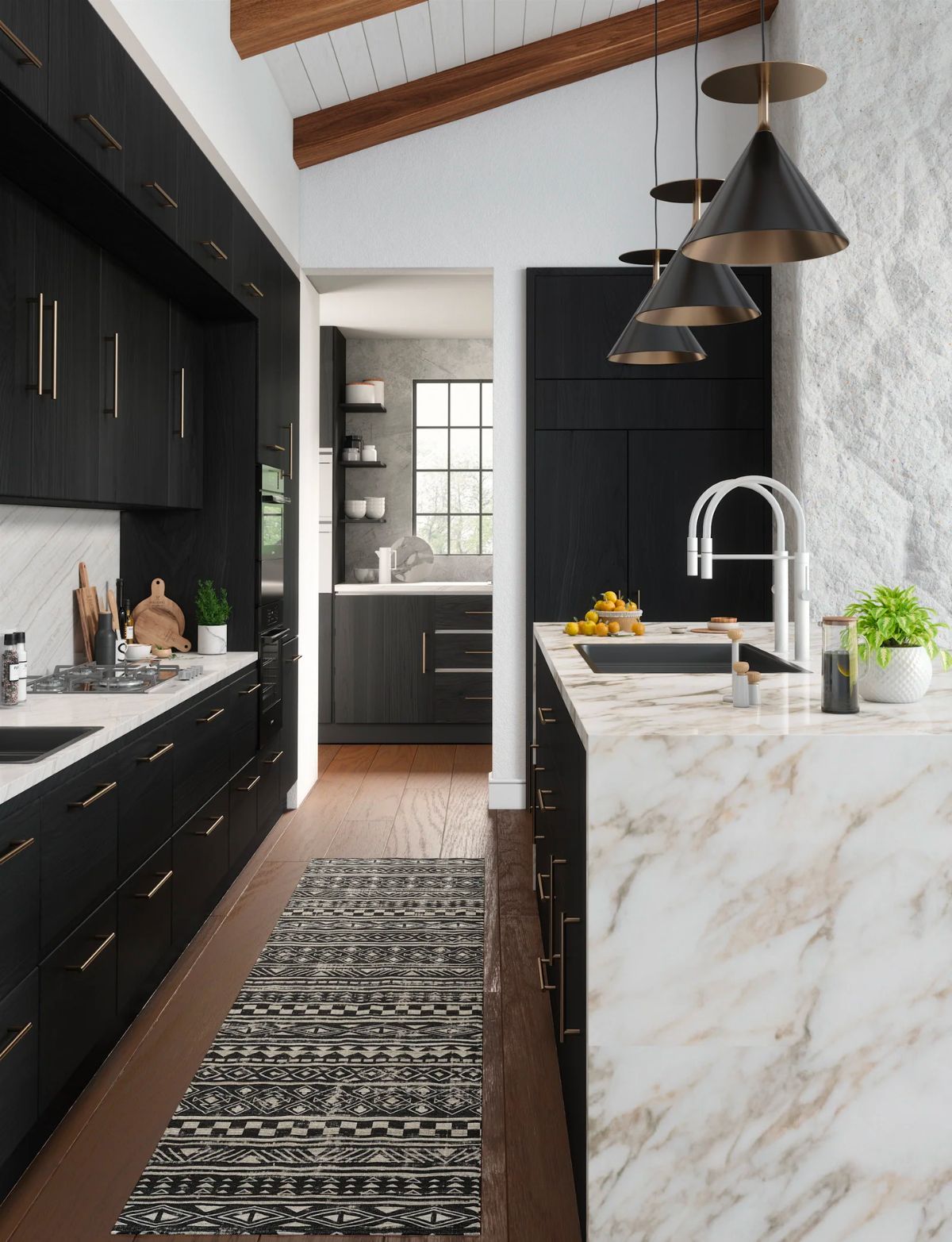 Nadine Black & White Rug