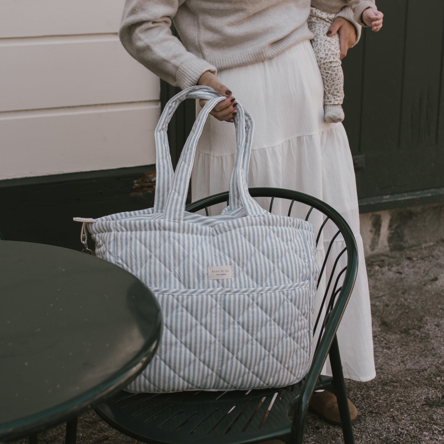 Organic cotton diaper bag - Striped collection