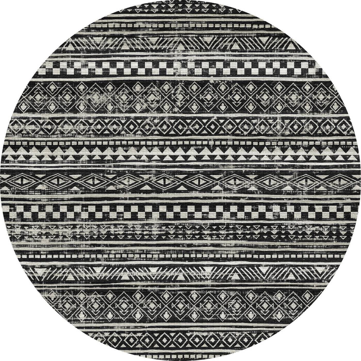 Nadine Black & White Rug